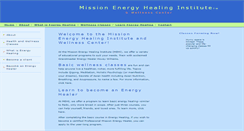 Desktop Screenshot of missionenergyhealing.com